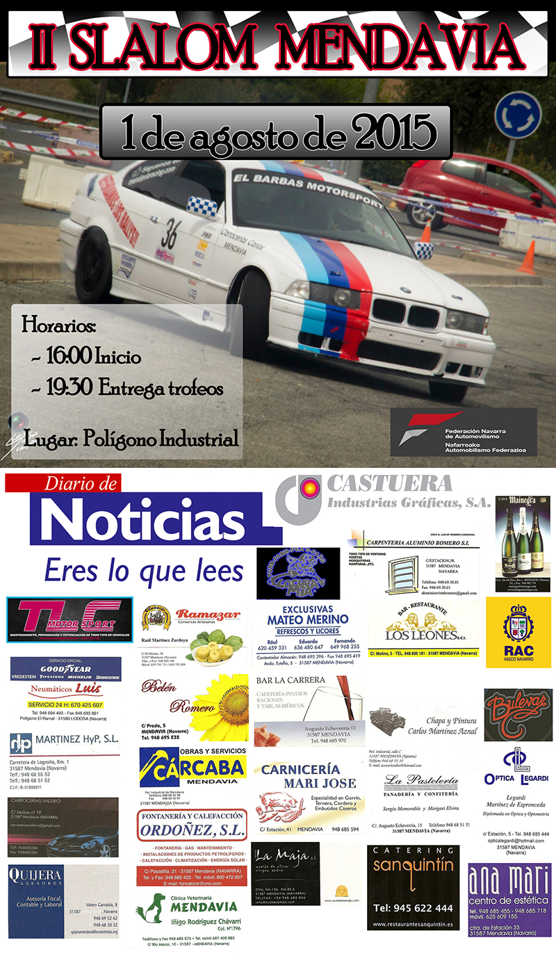 II Edici&oacute;n del Slalom de Mendavia